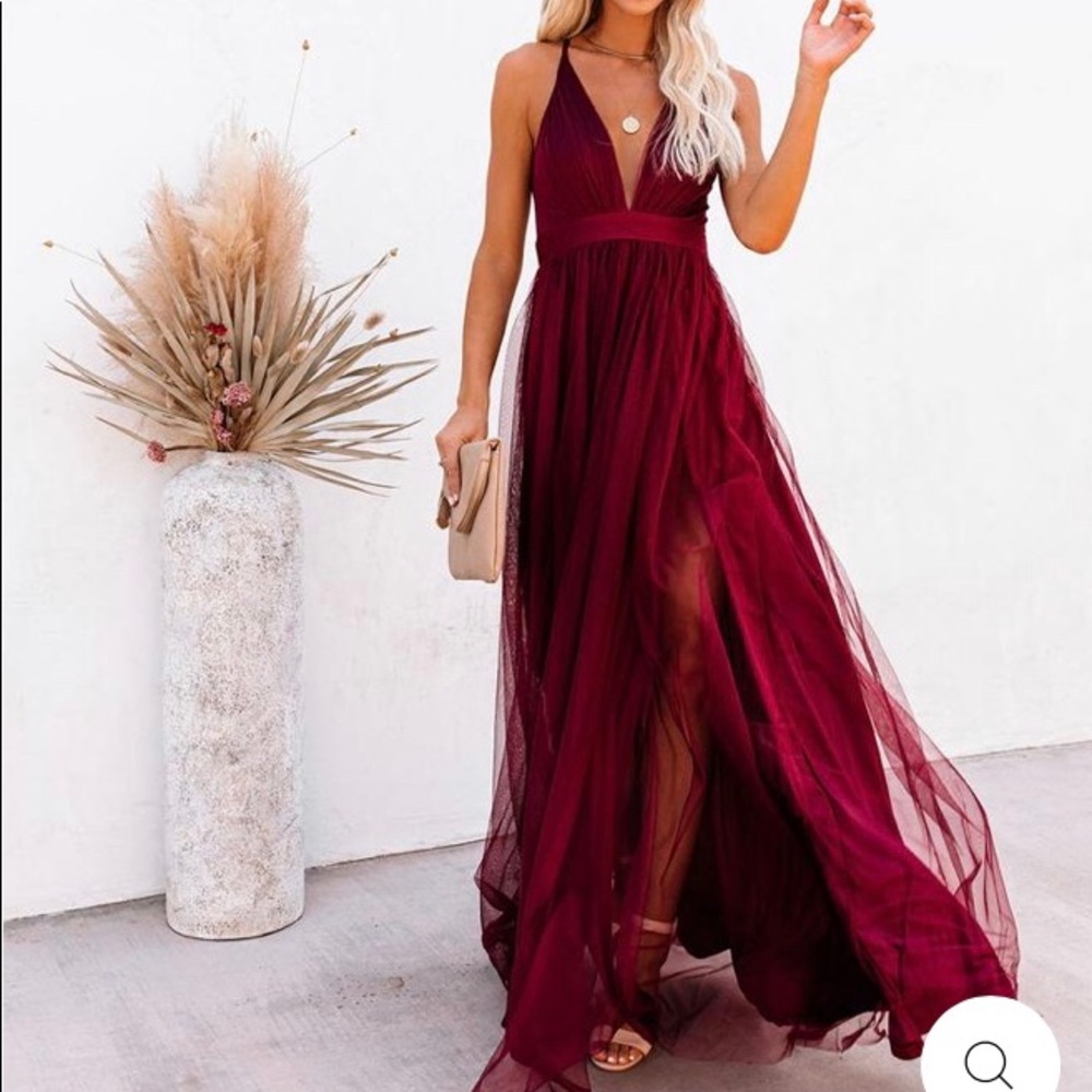 Vici Petal Dust Maxi Dress (Wine) New in packaging